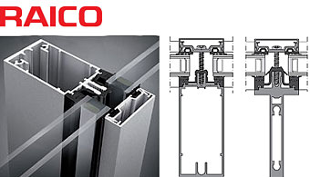 Pfosten-Riegelfassaden in Aluminium